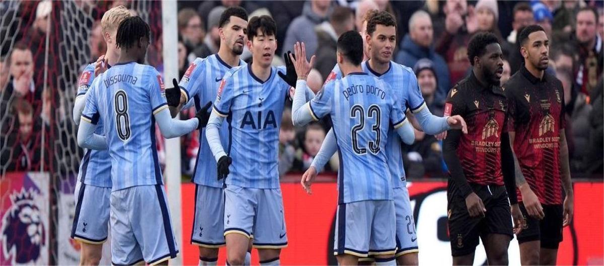 English FA Cup - Kulusevski scores as Tottenham Hotspur beat Tamworth 3-0
