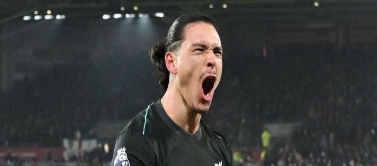 ◤英超◢ 努涅兹完场前双响，利物浦0-2 客胜布伦特福德..