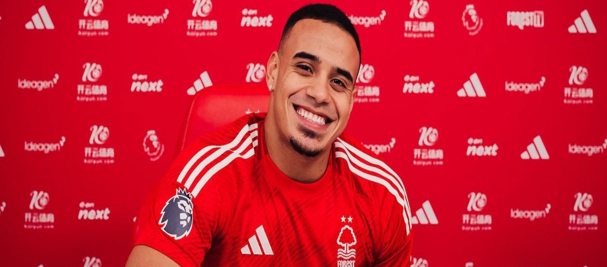 诺丁汉森林官宣与巴西国脚级中后卫妖星穆里略完成续约..