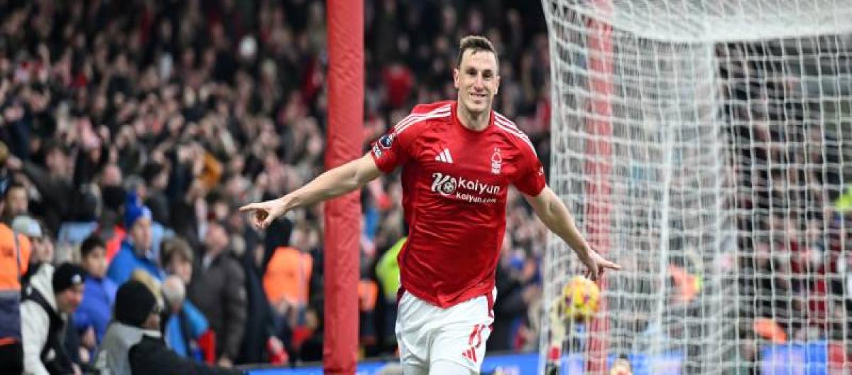 Premier League - Chris Wood scored a hat trick as Nottingham Forest beat Brighton 7-0