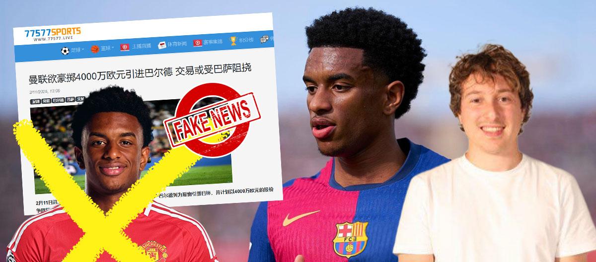 Our website's notorious female rumour monger "Ms. Plan To" was "slapped the face" again for fabricating and falsely claiming that Manchester United "wants to spend €40 million to sign Barcel