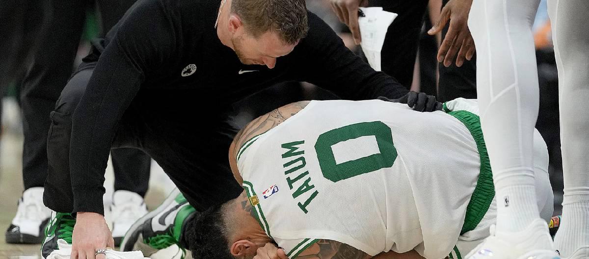 Jayson Tatum was injured during the game, and the head coach said it was not serious