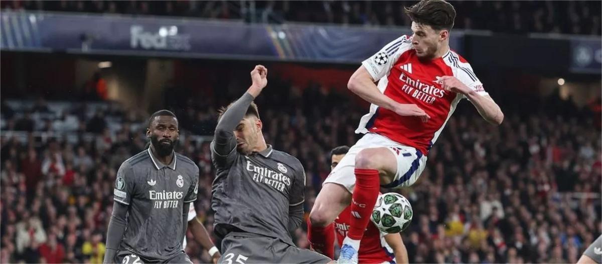 Champions League - Rice scored twice as Arsenal beat Real Madrid 3-0
