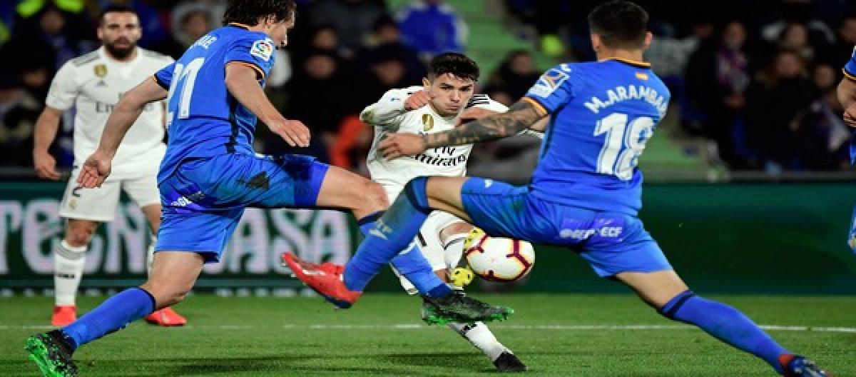 居勒尔世界波制胜，皇马客场小胜赫塔费登顶榜首压力山大