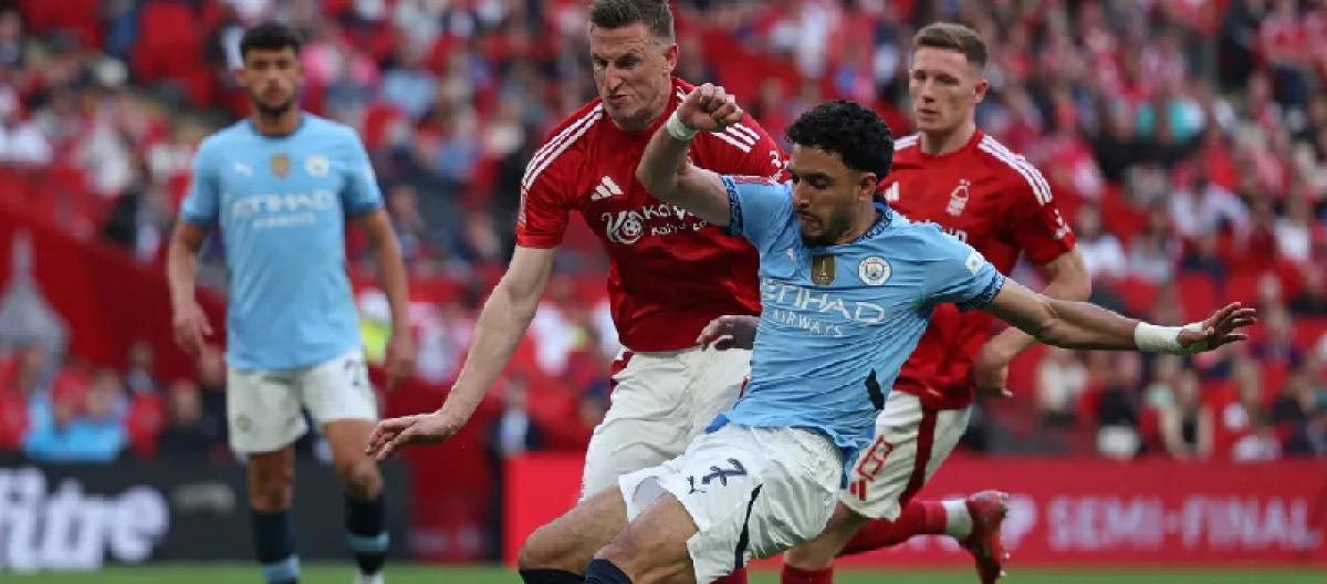 Manchester City beat Nottingham Forest 2-0 to advance to the FA Cup final for the third consecutive year