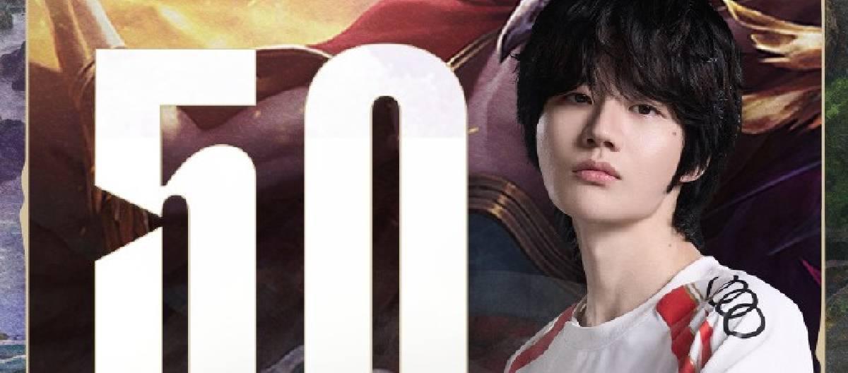 Crisp达成LPL生涯洛50胜场成就，展现了他在赛场上的稳定表现