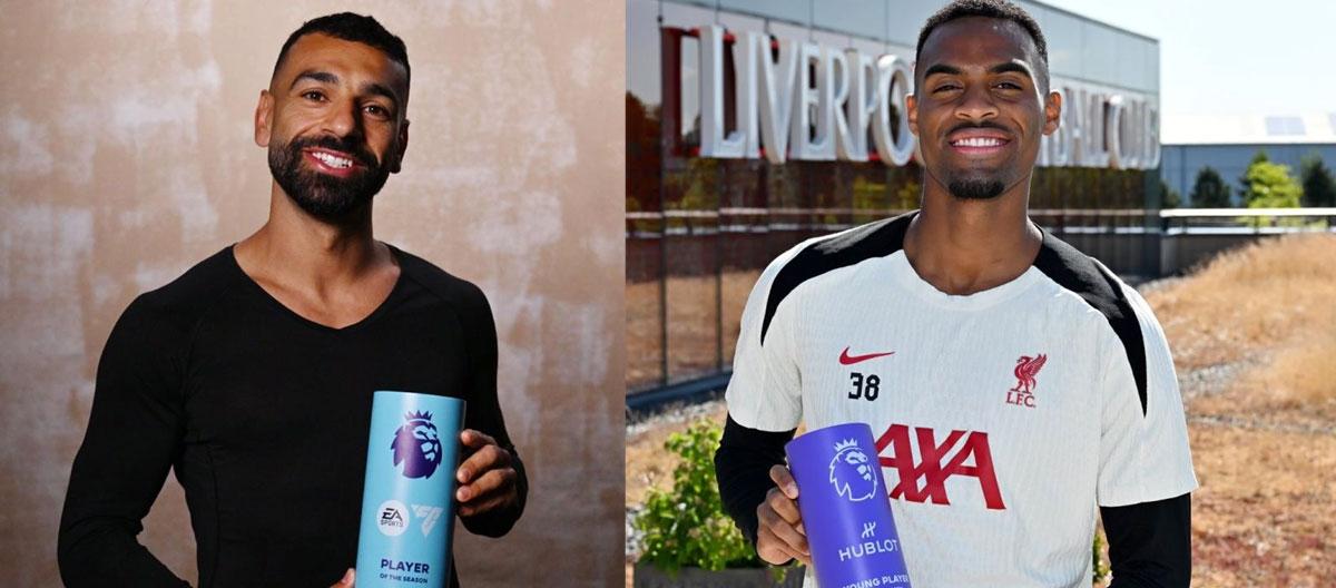 利物浦双星萨拉赫、格拉文贝尔赫获选英超年度最佳球员 / 年度最佳年轻球员..