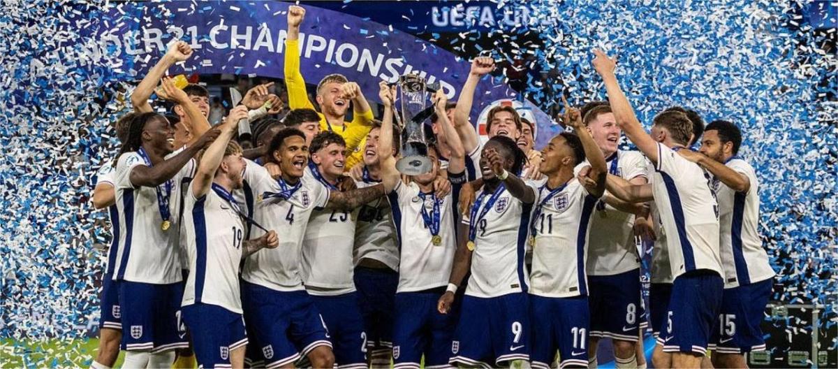 European U21 Football Championship - England beat Germany 3-2 to win the championship