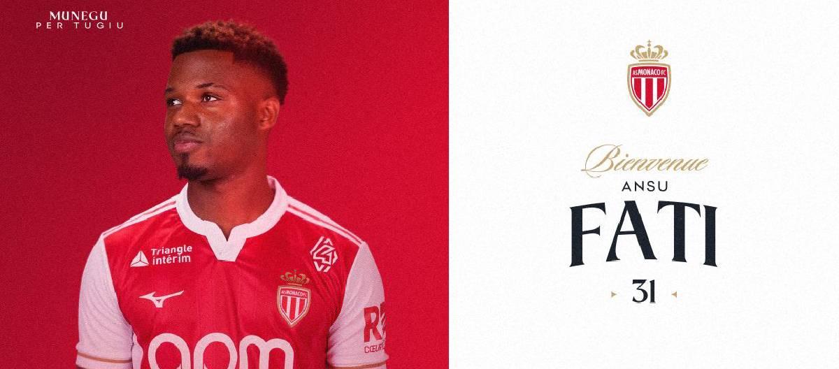 Ansu Fati to join AS Monaco on loan until 2026