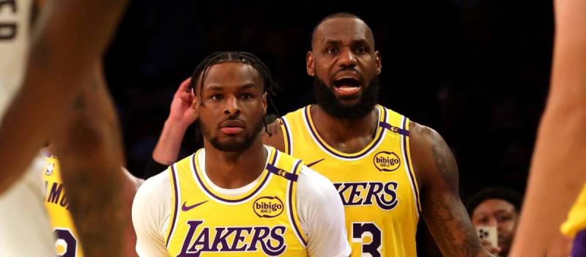 Bronny James responds to rumors about his father LeBron's stay