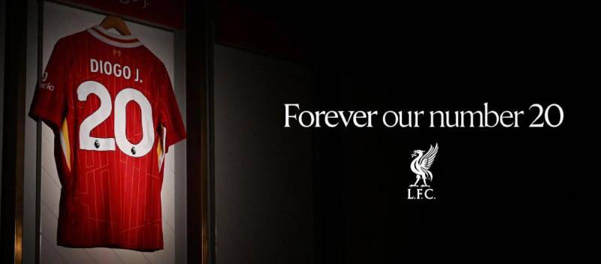利物浦正式退役迪奥戈·若塔的20号球衣