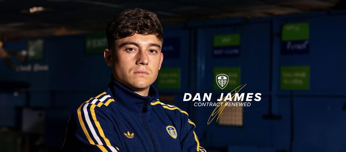 Leeds United completes contract extension with Wales international winger Daniel James..