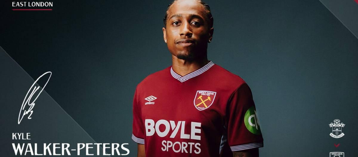 Kyle Walker-Peters joins West Ham United on a three-year contract