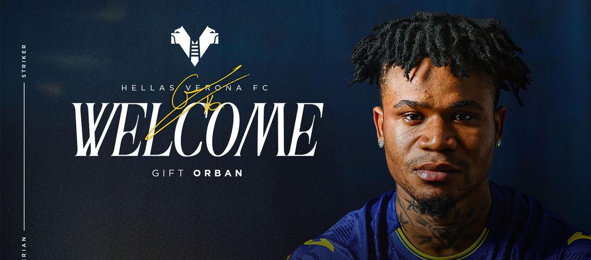 Hoffenheim's Nigeria international forward Gift Orban joins Hellas Verona on-loan..