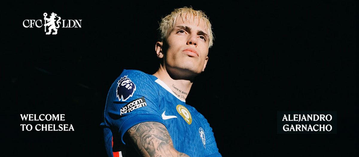 切尔西官宣从曼联签下阿根廷国脚边锋妖星亚历杭德罗·加尔纳乔..