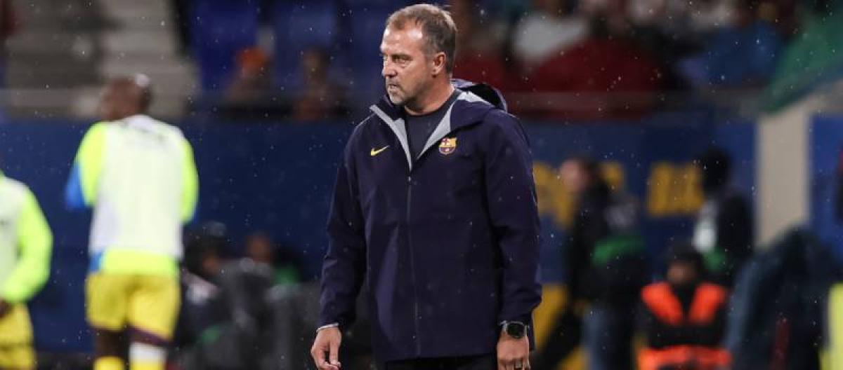 Barcelona coach Hansi Flick is pleased with his team's performance