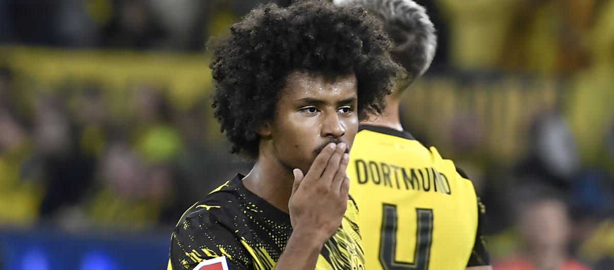 ◤Bundesliga◢ Karim Adeyemi scores wonder goal in Borussia Dortmund's 1-0 win over Wolfsburg..