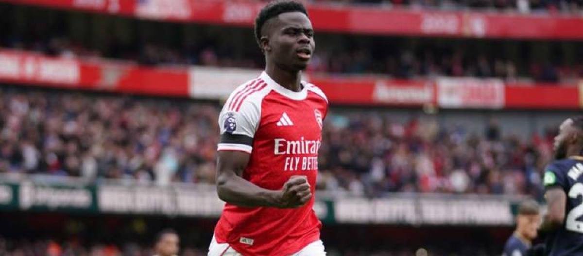 Bukayo Saka reaches double milestones of 200 Premier League appearances and 100 goals