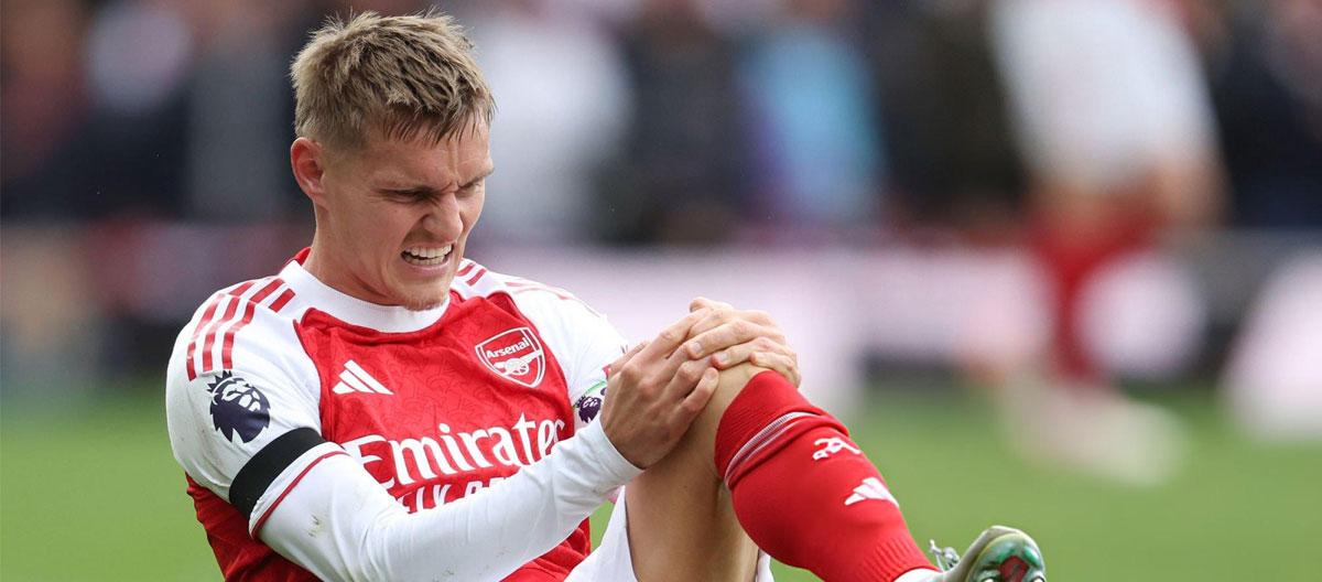 Arsenal captain Martin Ødegaard is expected to be sidelined for at least three weeks after suffering a torn medial collateral ligament (MCL) in his left knee..