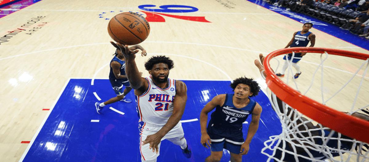 Embiid returned to contribute 14 points, 7 points and 8 rebounds as the 76ers defeated the Timberwolves 126-110