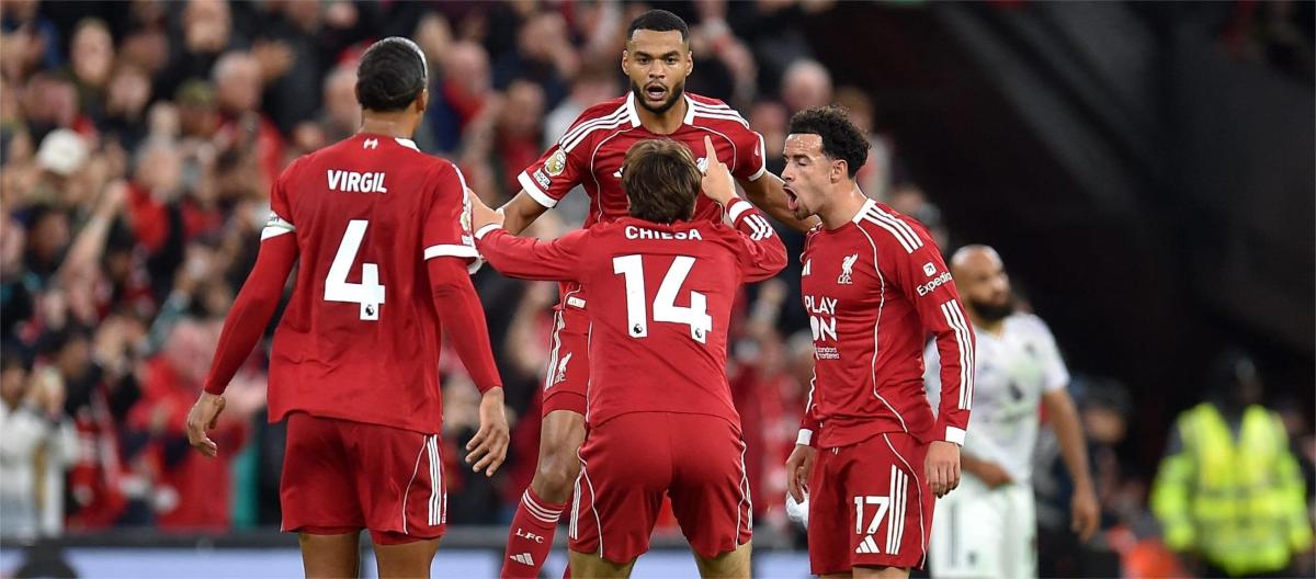 Champions League - Ekitik scores as Liverpool beat Frankfurt 5-1