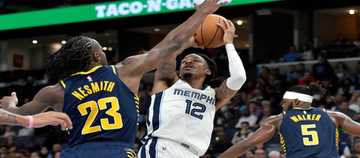 Marcelin's 26 points couldn't save the Pacers as they lost to the Grizzlies 103-128