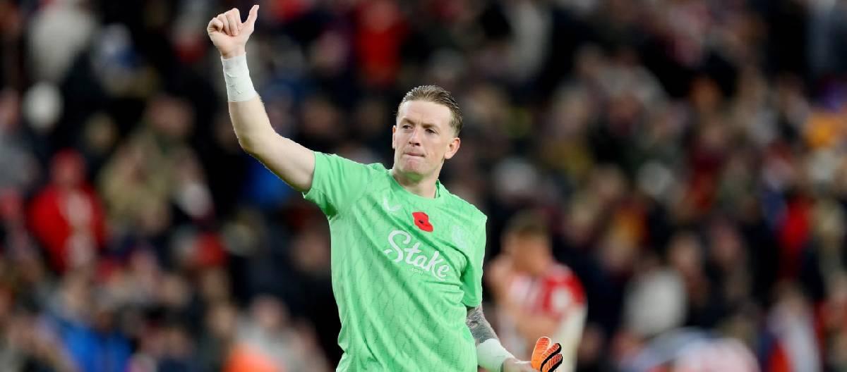 Jordan Pickford said he was somewhat disappointed that the team failed to secure all three points.