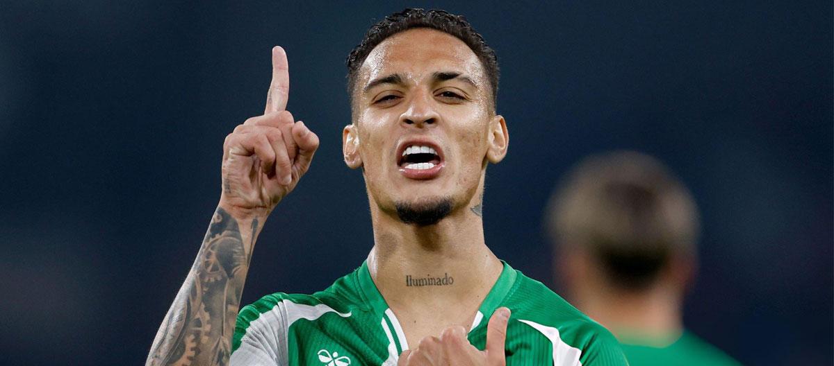 ◤UEFA Europa League◢ Antony scored by chipping the goakeeper as Real Betis defeat Lyon by 2-0..