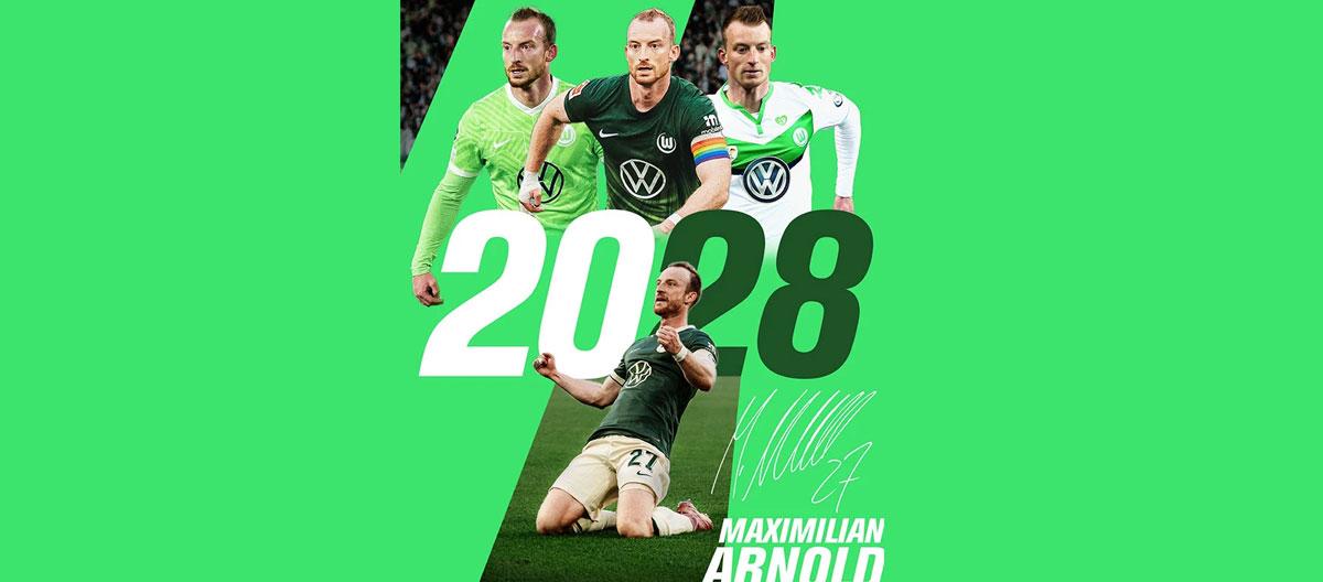 Wolfsburg completes contract extension with club captain Maximilian Arnold..