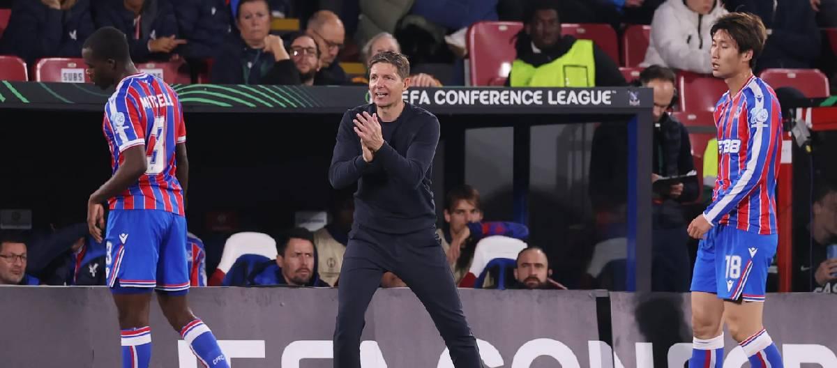 Oliver Glasner believes the team showed a persistent drive to score during the match.