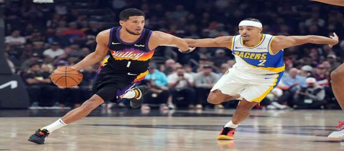 Booker and Dillon combined for 65 points as the Suns defeated the Pacers 133-98.