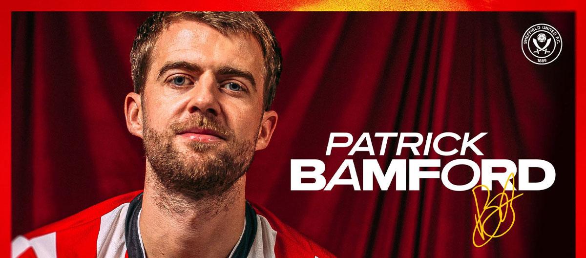 Former Leeds United England international forward Patrick Bamford officially joins Sheffield United on a free transfer..