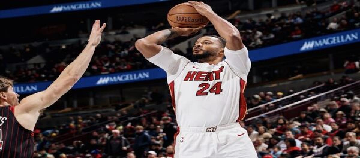 Dossam's 23 points and Gidi's near triple-double weren't enough to save the Heat's 143-107 victory over the Bulls.