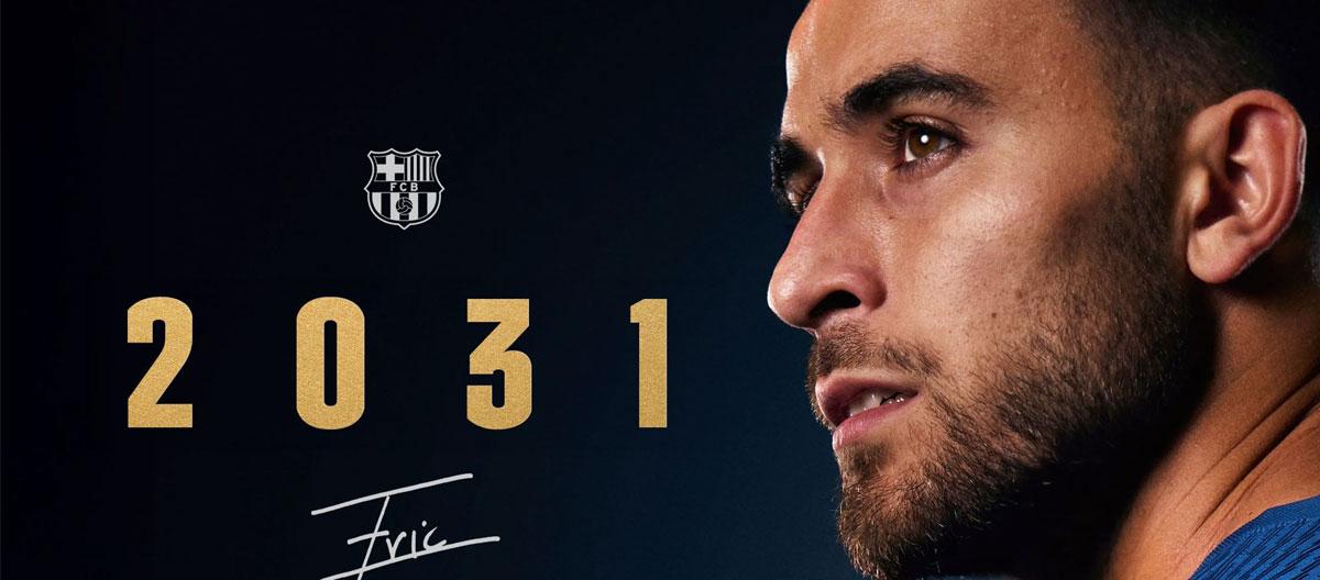 巴塞罗那与西班牙国脚后卫埃里克·加西亚完成续约..