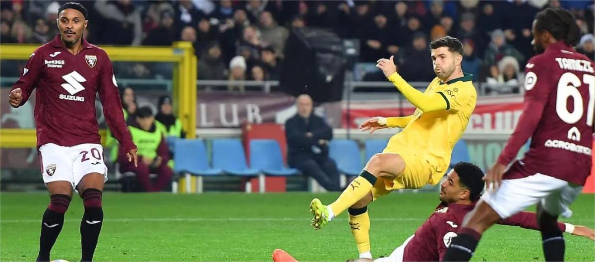 意甲联赛——普利西奇梅开二度　AC米兰3比2逆转都灵