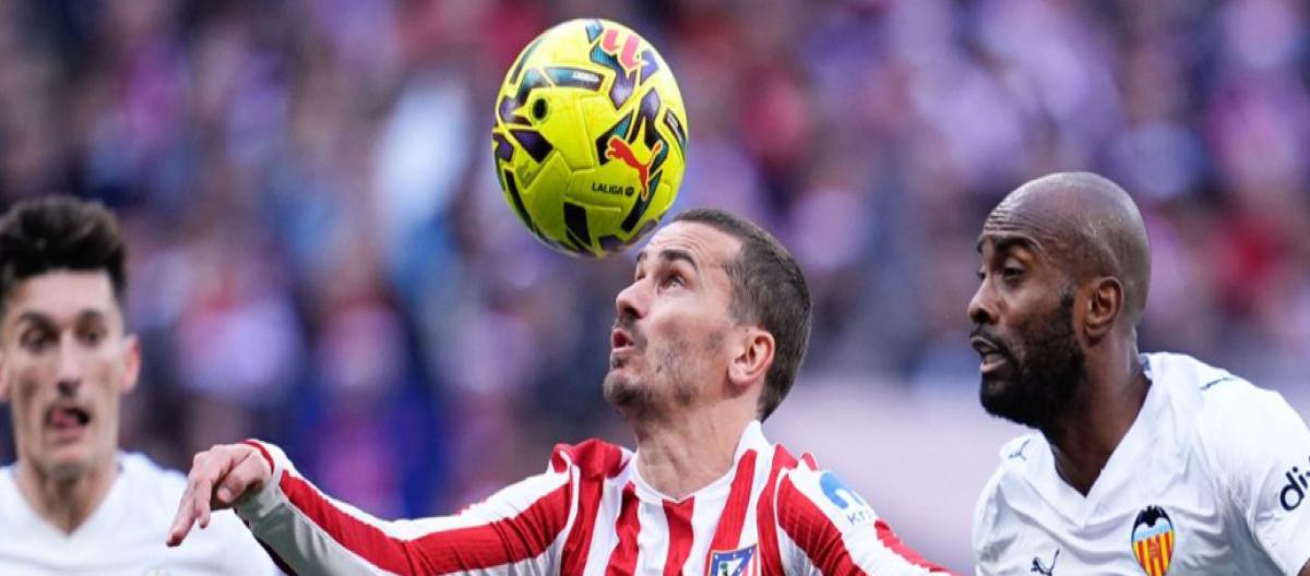 La Liga – Koke and Griezmann both scored as Atletico Madrid defeated Valencia 2-1 at home.
