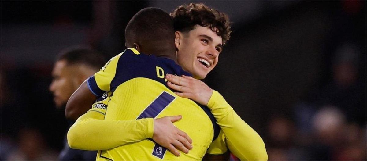 Archie Gray, who scored his first goal for Tottenham, insists he is never afraid to fight for possession.