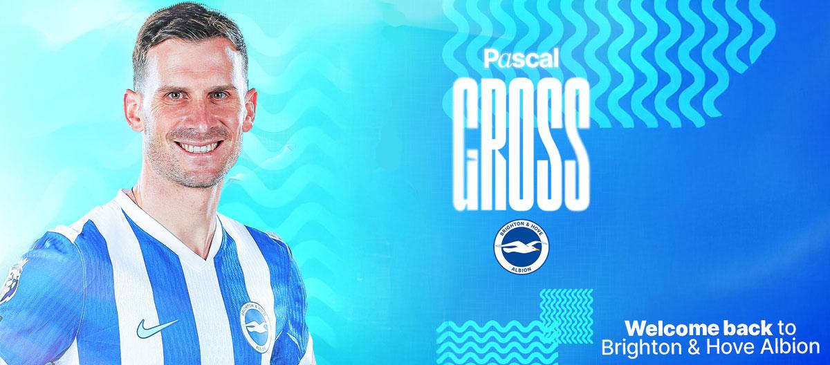 Borussia Dortmund's Germany international midfielder Pascal Groß rejoins Brighton & Hove Albion..