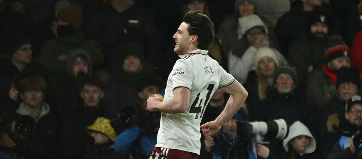 ◤Premier League◢ Declan Rice scored twice as Arsenal narrowly defeated Bournemouth with a 2-3 away win..