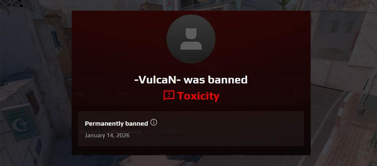 CS2：卷入多起争议，行为不检，美籍步枪手VulcaN遭FACE IT终身禁赛..