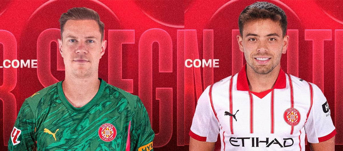 Barcelona goalkeeper Marc-André ter Stegen and Celta Vigo defensive midfielder Fran Beltrán join Girona..
