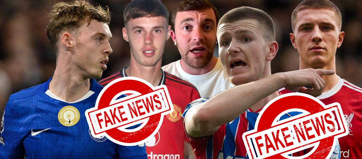 Fabrizio Romano refute rumours claiming that Cole Palmer and Adam Wharton would be transferring to Manchester United and Liverpool respectively..