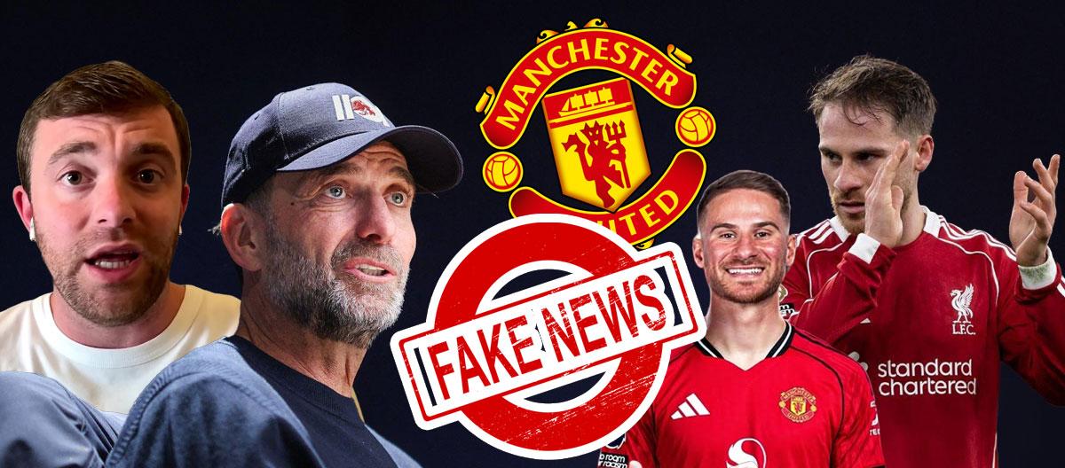 Fabrizio Romano hit out at ridiculous rumours claiming that Manchester United is planning to sign key Liverpool duo Jürgen Klopp and Alexis Mac Allister..