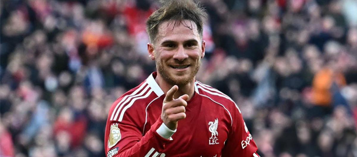 McAllister's volley puts him in contention for a Champions League spot. McAllister's volley puts him in contention for a Champions League spot.