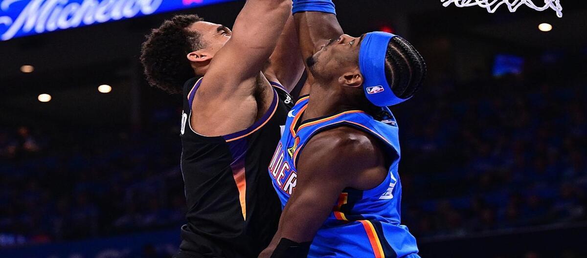 Booker's 23 points weren't enough to secure a Thunder victory over the Suns, who finished the game 119-84.