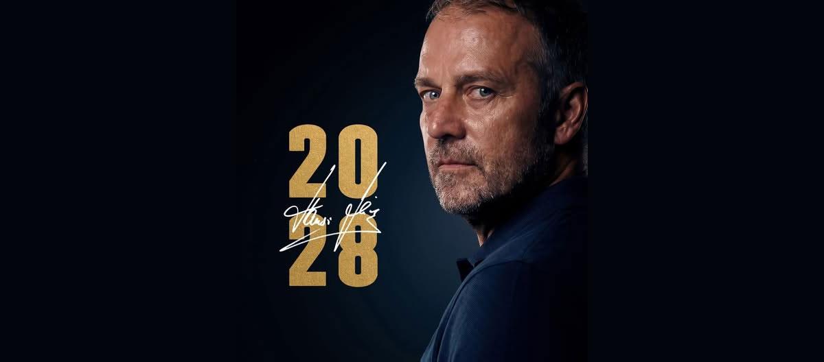Barcelona completes contract extension with head coach, Hans-Dieter Flick..