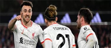 Premier League - Jota scored as Liverpool drew 1-1 with Nottingham Forest