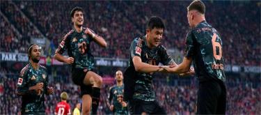 德首联赛——凯恩建功　拜仁慕尼黑2比1击败弗莱堡