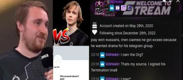 “内涵”+网络霸凌前队友 dyrachyo	，GG战队共同创始人Heklr遭 “炎上”至删账户..