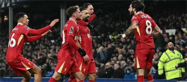 英超联赛——萨拉赫破门　利物浦2比2被埃弗顿逼平